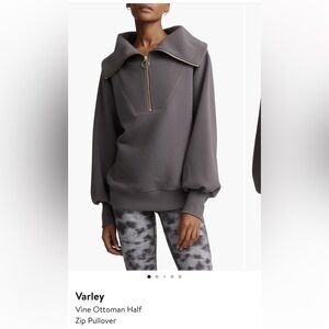 Varley Vine Ottoman Zip-Up half zip pullover